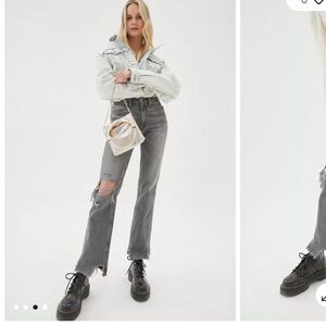 BDG Mid-Rise Bootcut Jean – Destroyed Grey Denim